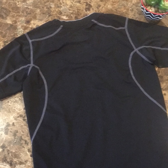 Nike Pro Combat Dri-Fit Black Short Sleeve Compression Shirt Baselayer size L - Picture 7 of 10